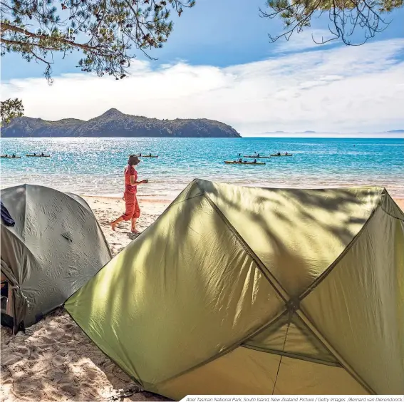  ??  ?? Abel Tasman National Park, South Island, New Zealand. Picture / Getty Images /Bernard van Dierendonc­k.