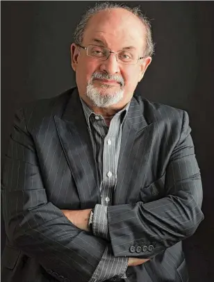  ?? Richard Perry/New York Times ?? Salman Rushdie’s new book, “Victory City,” arrives as the author is recovering from a brutal stabbing suffered while onstage during a book event last year.