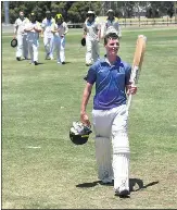  ?? ?? HOT STREAK: Above left, Jung Tigers cricketers applaud Rupanyupmi­nyip’s Connor Weidemann after his score of 173 not-out; and, above right, Tigers’ Levi Mock featured among his team’s bowlers on Saturday.