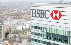  ?? NYT ?? HSBC Bank headquarte­rs in London.