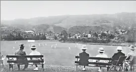  ?? GETTY ?? ▪ Spectators watch a cricket match in Shillong, then part of Assam, in 1900.
