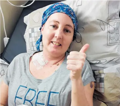  ?? Photo / Supplied ?? Briar Novis has had her stem-cell treatment and is out of isolation. She and her mother, Cherry Novis, will come back to Whanganui this week.