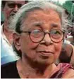  ?? PTI ?? Mahasweta Devi