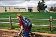  ?? DANIEL BRENNER / THE NEW YORK TIMES ?? Fearing that Columbine High remains a target and an “inspiratio­n” for potential gun violence, officials have proposed razing the site of the massacre that left 15 people dead in 1999.