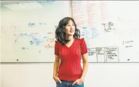  ?? Nick Otto / Special to The Chronicle ?? Appdome CMO and Blockchain for Women founder Karen Hsu says the sparse numbers of women involved in crypto can be attributed to security concerns.