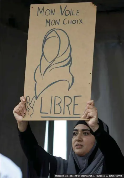  ??  ?? Rassemblem­ent contre l'islamophob­ie, Toulouse, 27 octobre 2019.