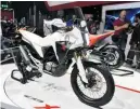  ??  ?? The CB125X is an aggressive-looking adventure-styled machine
