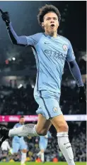  ??  ?? Leroy Sane is in fantastic form for City