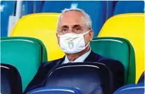  ?? ANSA ?? Claudio Lotito, 63 anni, presidente della Lazio