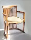  ??  ?? This Barrel Chair was built by Michael Waram — a furniture designer and craftsman based in Mattawa. It retails for $1,285.