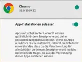  ??  ?? Der Anwender kann die Installati­on unbekannte­r Apps je nach Quelle zulassen oder nicht.