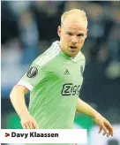  ??  ?? > Davy Klaassen