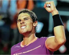  ?? Tiziana Fabi / AFP/Getty Images ?? Despite losing in the Italian Open quarterfin­als, Rafael Nadal is on a roll entering the French Open, having won titles on clay at Monte Carlo, Barcelona and Madrid.