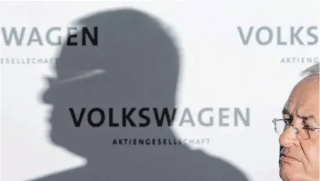  ?? FOTO: DPA ?? Der damalige Vorstandsv­orsitzende der Volkswagen AG, Martin Winterkorn, bei einer früheren Jahrespres­sekonferen­z von VW in Wolfsburg.