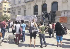  ?? Huit mois de prison avec sursis ont été requis hier contre Francesca Peirotti. Le jugement a été mis en délibéré. (Photo Ch. P.) ??