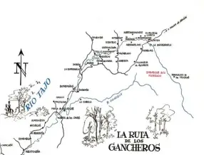  ?? ?? La denominada Ruta de los Gancheros, que recorre varias localidade­s del Alto Tajo, nace de las descripcio­nes que hace Sampedro en su obra El río que nos lleva.