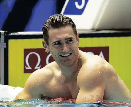  ??  ?? NO SLACKING OFF: Cameron van der Burgh feels confident about his chances in the breaststro­ke events at the Rio Games. INSET: Britain’s Adam Peaty could stand in Van der Burgh’s way.