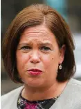  ??  ?? Sorry: Mary Lou McDonald