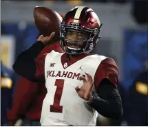  ?? JUSTIN K. ALLER — GETTY IMAGES ?? A’s first-round draft pick and Oklahoma quarterbac­k Kyler Murray was named The Associated Press college football player of the year.
