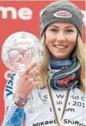  ??  ?? Mikaela Shiffrin.