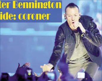  ??  ?? Chester Bennington