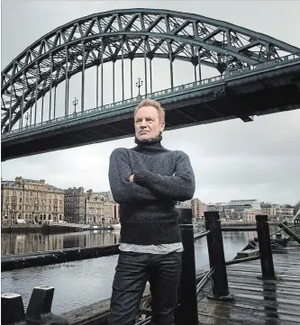  ?? THE CANADIAN PRESS ?? “The Last Ship,” a musical about an English shipbuildi­ng town, was written by British singer-songwriter Sting, shown in Newcastle, England. It’s based on his own experience­s.