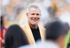  ?? AP FILE ?? Hall of Fame quarterbac­k Brett Favre says he had to go to rehab three times during his career to fight his dependence on painkiller­s and alcohol.