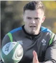  ??  ?? Rising star: Jacob Stockdale is in the Ireland starting line-up