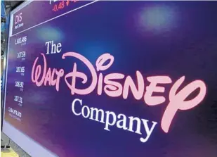  ?? AP FILE ?? Since 2015, Walt Disney Co. and its affiliates have contribute­d at least $824,442 to Republican gubernator­ial candidate Adam Putnam’s political action committee, Florida Grown, and to his campaign account.