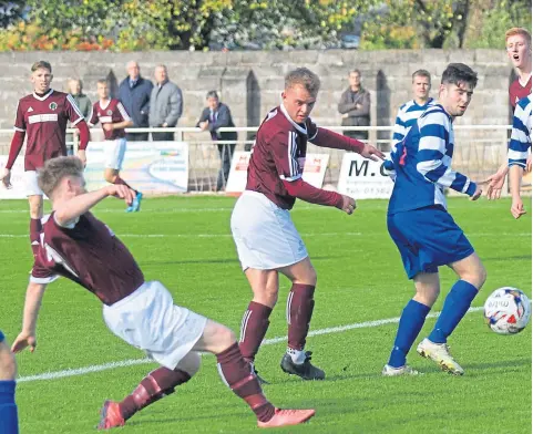  ??  ?? North End (maroon) led the way for much of the season before claiming the North League title.