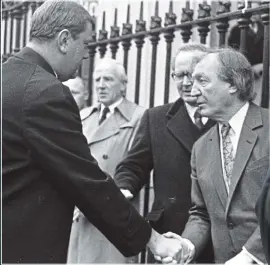  ?? ?? Donations: Dunne’s links with Charlie Haughey were controvers­ial