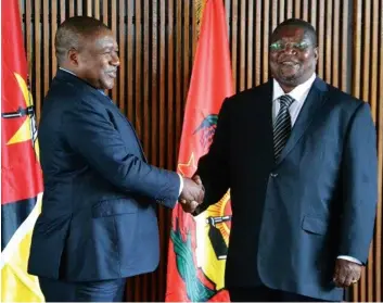  ?? DR ?? Filipe Nyusi e Ossufo Momade asseguram que Moçambique conhece a paz definitiva