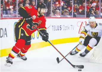  ??  ?? Calgary Flames defenceman Mark Giordano believes fans are in for a real treat if NHL play eventually resumes following an extended break. “It could be best playoffs ever,” he said. SERGEI BELSKI/USA TODAY SPORTS FILES