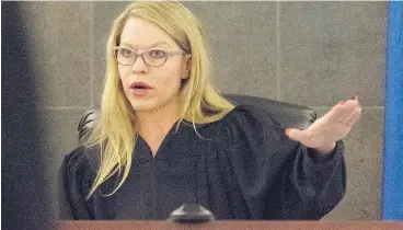  ?? JASON OGULNIK / LAS VEGAS REVIEW-JOURNAL ?? Judge Melanie Andress-Tobiasson, pictured, was publicly censured this week for several code-of-conduct violations.