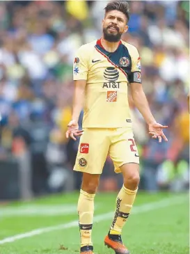  ?? IMAGO7 ?? Oribe Peralta, en un partido en el Azteca.