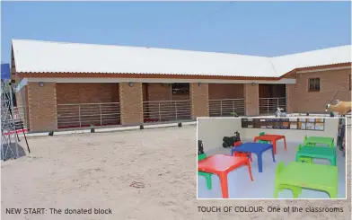  ?? ?? NEW START: The donated block
TOUCH OF COLOUR: One of the classrooms