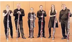  ?? FOTO: FAGOTTISSI­MO ?? Vor zwei Jahren schlossen sich die sechs Fagottiste­n der Düsseldorf­er Symphonike­r zum Ensemble Fagottissi­mo zusammen.