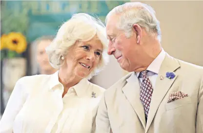  ?? The Crown ?? A lasting love: The Prince of Wales on an official engagement with the Duchess of Cornwall. Above, Josh O’connor plays the Prince in