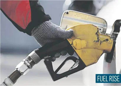  ?? Picture: Bloomberg ?? Reuters reports the price of petrol will rise by 29 cents to R14.01 per litre tomorrow in the commercial hub of Gauteng province, while diesel will go up by as much as 42 cents to R12.12.