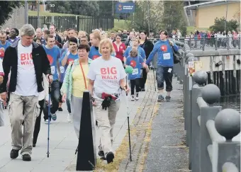  ??  ?? Last year’s BIG Walk event in Sunderland.