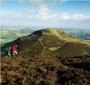  ??  ?? On a high: Eildon Hills offer stunning views