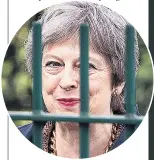  ??  ?? HEMMED IN PM Theresa May