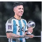  ?? FOTO: DPA ?? Enzo Fernández, der beste Nachwuchss­piele der WM.