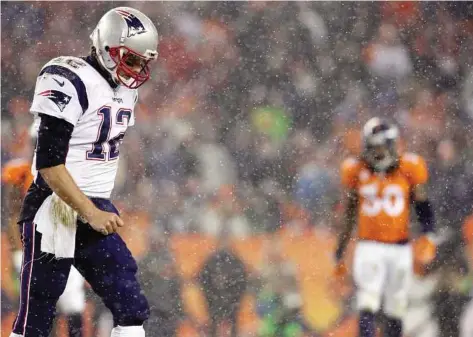  ?? Joe Mahoney / Associated Press ?? The Mile High City may be kryptonite for New England’s super quarterbac­k Tom Brady, who has a 2-6 record there.