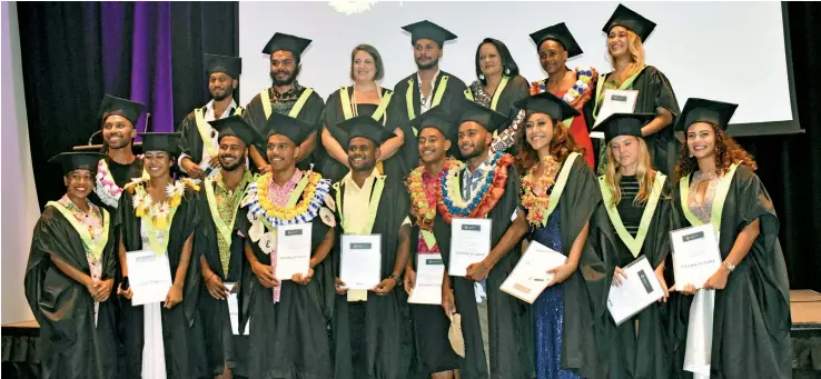  ?? Waisea Nasokia ?? Minister for Education, Heritage and Arts, Rosy Akbar at the inaugural Graduation Ceremony for the Conservato­rium of Dance at the Sofitel Fiji Resort on Denarau yesterday. . Photo: