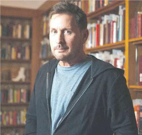  ?? JENNIFER ROBERTS FOR THE WASHINGTON POST ?? Emilio Estevez took to the Toronto Reference Library to promote his new film, The Public, which he directed.