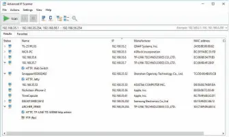  ??  ?? Advanced IP Scanner takes an inventory of all the devices connected to your network.