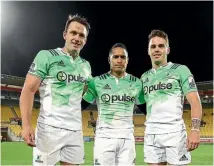  ?? PHOTO: GETTY IMAGES ?? Smith, Smith and Smith have got it. The three Smiths of the Highlander­s backline (from left): Ben, Aaron and Fletcher will start against the Brumbies tonight.