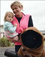  ?? Photo Don MacMonagle ?? Lisa and Grace Lowney from Portmagee with a Jawa.