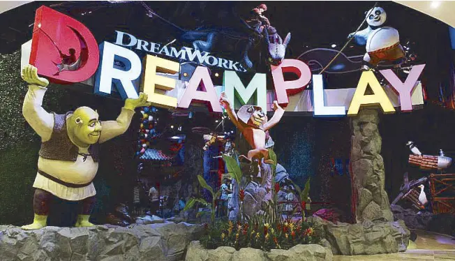  ?? Photos by MANNY MARCELO ?? DreamPlay by DreamWorks is the first DreamWorks interactiv­e play space in the world, with over 12 attraction­s including The Bridge of Calamity, inspired by
Kung Fu Panda, How To Fly Your Dragon, inspired by How to Train Your Dragon, and Cooking With...